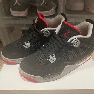 Jordan 4’s Black and Red Sneakers